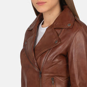 Flashback Giacca Biker in Pelle da Donna – Vista prodotto alternativa 6