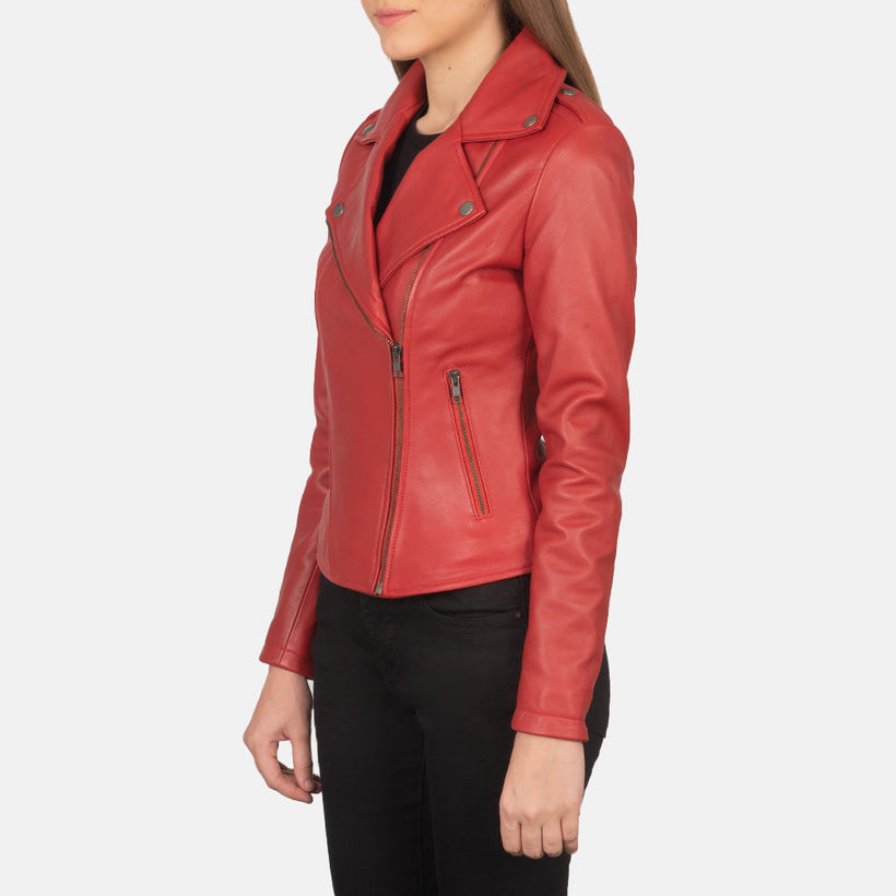 Flashback Giacca Biker in Pelle da Donna