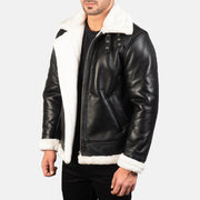 
Francis B-3 Nero Bomber in Pelle da Uomo – alternate product view 2