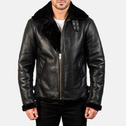 
Francis B-3 Nero Bomber in Pelle da Uomo – alternate product view 4