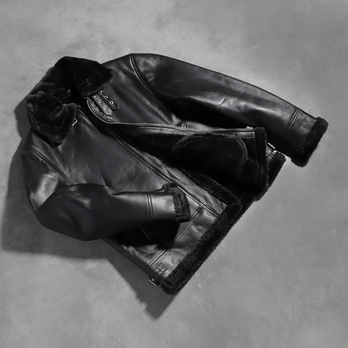 
Francis B-3 Nero Bomber in Pelle da Uomo – alternate product view 8