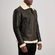 
Francis B-3 Nero Bomber in Pelle da Uomo – alternate product view 2