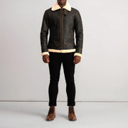 
Francis B-3 Nero Bomber in Pelle da Uomo – alternate product view 3