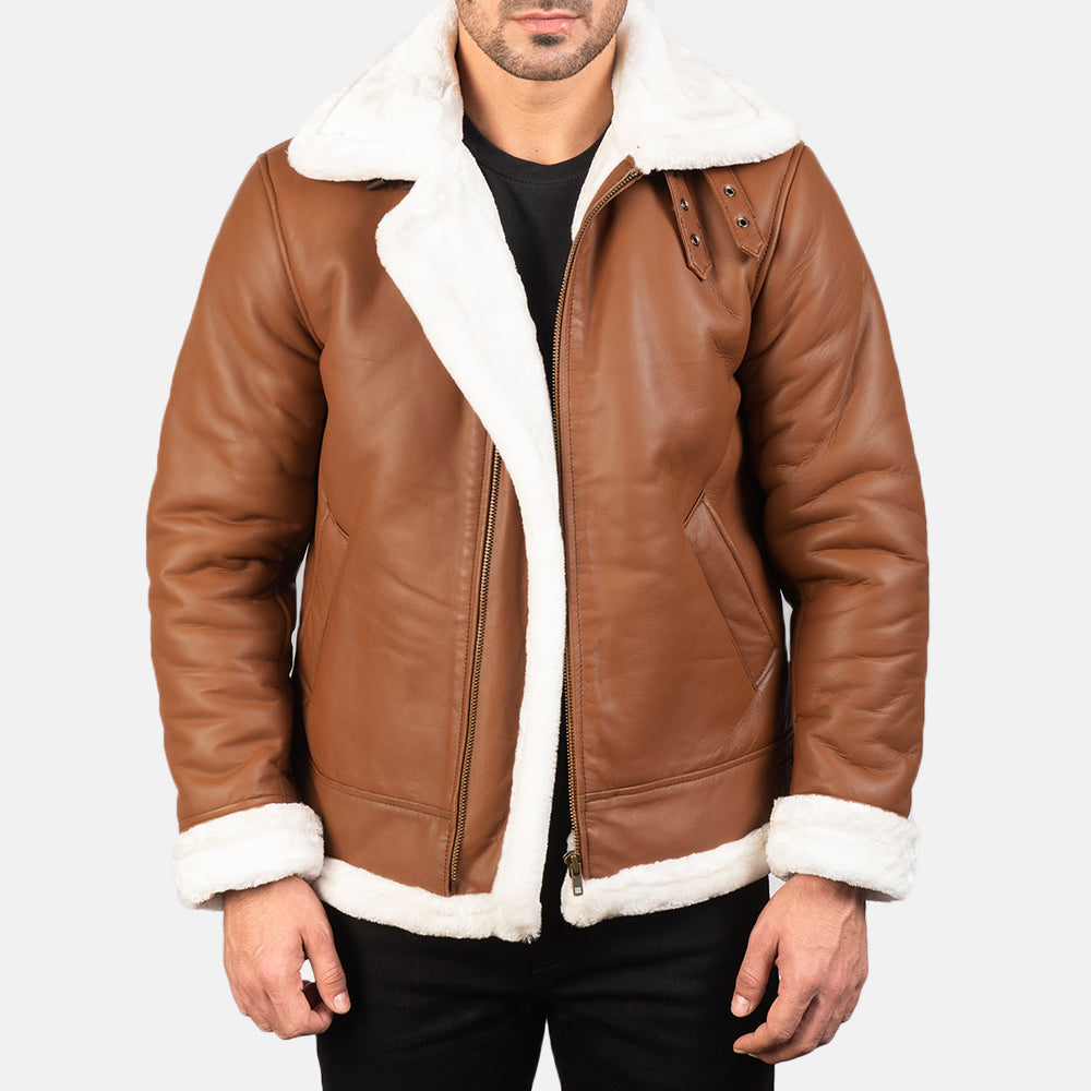 
Francis B-3 Nero Bomber in Pelle da Uomo – alternate product view 1