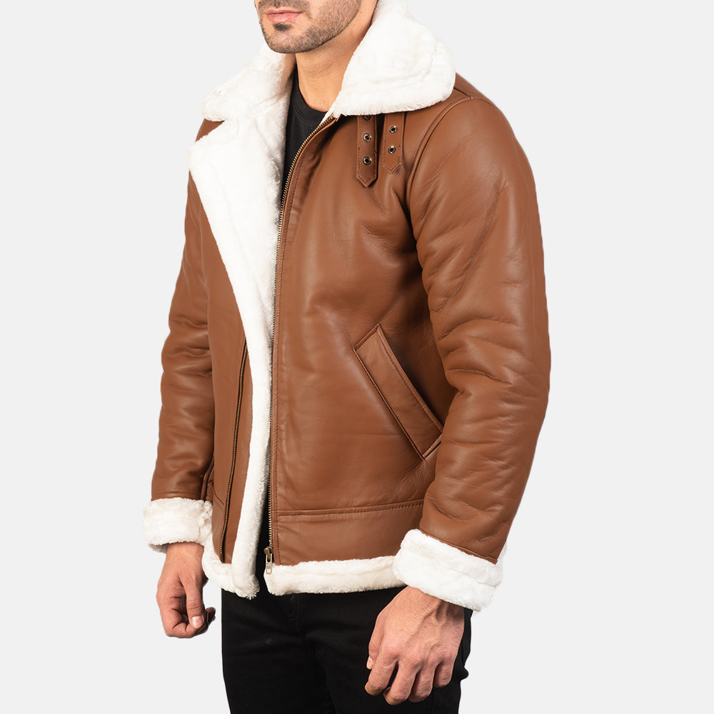 
Francis B-3 Nero Bomber in Pelle da Uomo – alternate product view 2