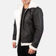 
Francis B-3 Nero Bomber in Pelle da Uomo – alternate product view 2