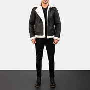 
Francis B-3 Nero Bomber in Pelle da Uomo – alternate product view 3
