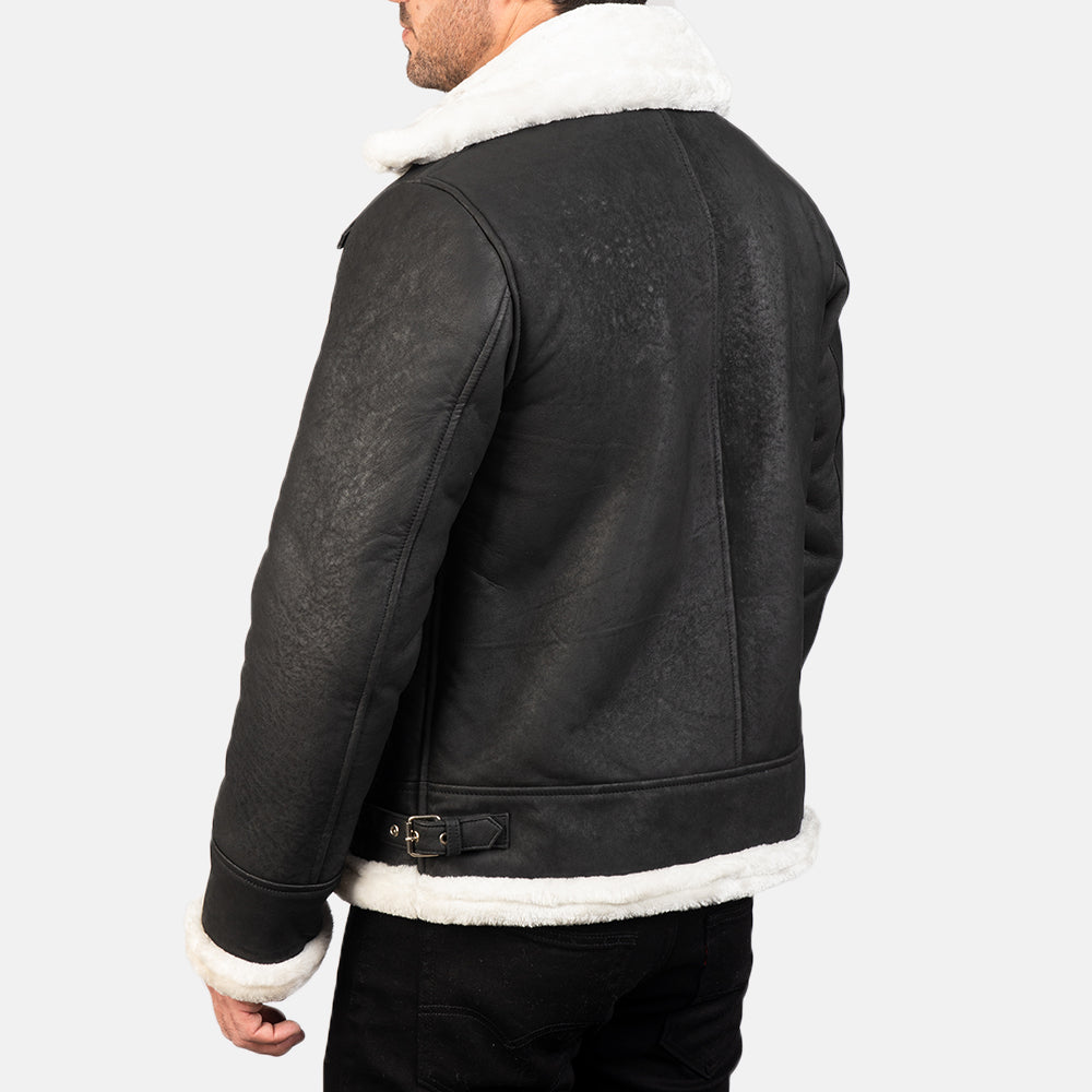 
Francis B-3 Nero Bomber in Pelle da Uomo – alternate product view 5
