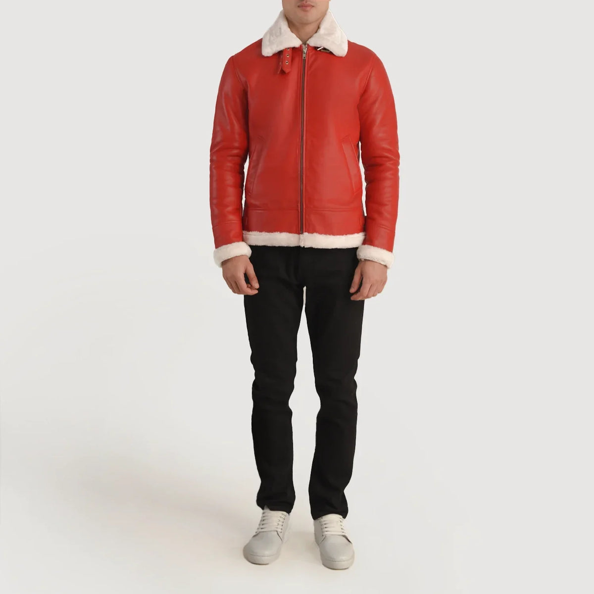 
Francis B-3 Nero Bomber in Pelle da Uomo – alternate product view 3