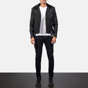 Furton Giacca Biker in Pelle da Uomo – Vista prodotto alternativa 3