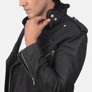 Furton Giacca Biker in Pelle da Uomo – Vista prodotto alternativa 5