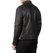 Authentic Goatskin Leather with Semi-aniline Finish Grain Texture & Heavy-Duty Seam Stitching Detail