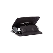 Glasses Case Maplewood da Donna in Classic 100% Full-Grain Leather - Vista frontale e linea su misura | Acquista online
