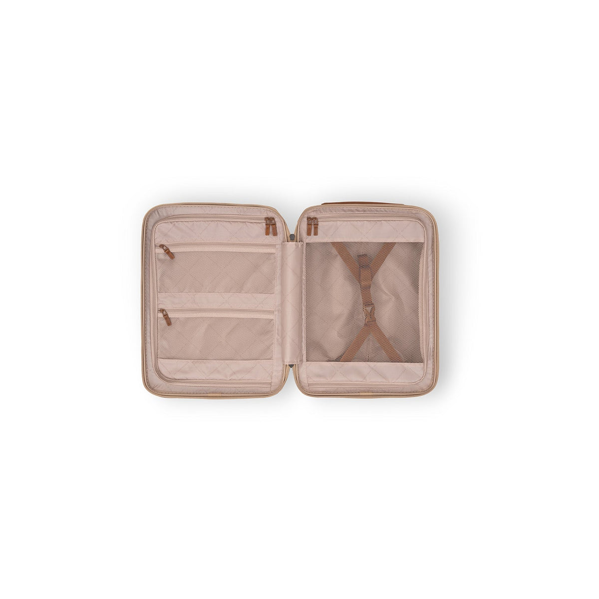 
Dettaglio ravvicinato of Classic Collar & Heavy-Duty Zipper Hardware on Hand Luggage Suitcase Front Pocket Zuna da Donna da Donna