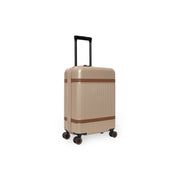 
Hand Luggage Suitcase Zuna da Donna da Donna in classica vera pelle pieno fiore 100% - Vista frontale e silhouette sartoriale | Acquista online