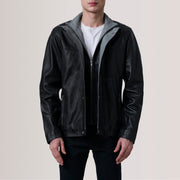 Authentic Goatskin Suede with Suede Finish Grain Texture &amp; Heavy-Duty Seam Stitching Detail