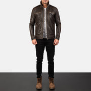 
Hudson Giacca Biker in Pelle da Uomo – alternate product view 3