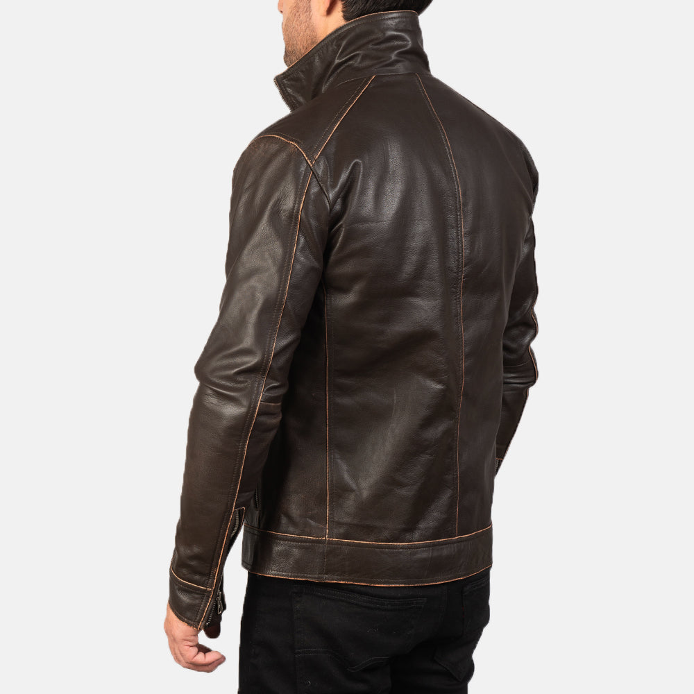 
Hudson Giacca Biker in Pelle da Uomo – alternate product view 5