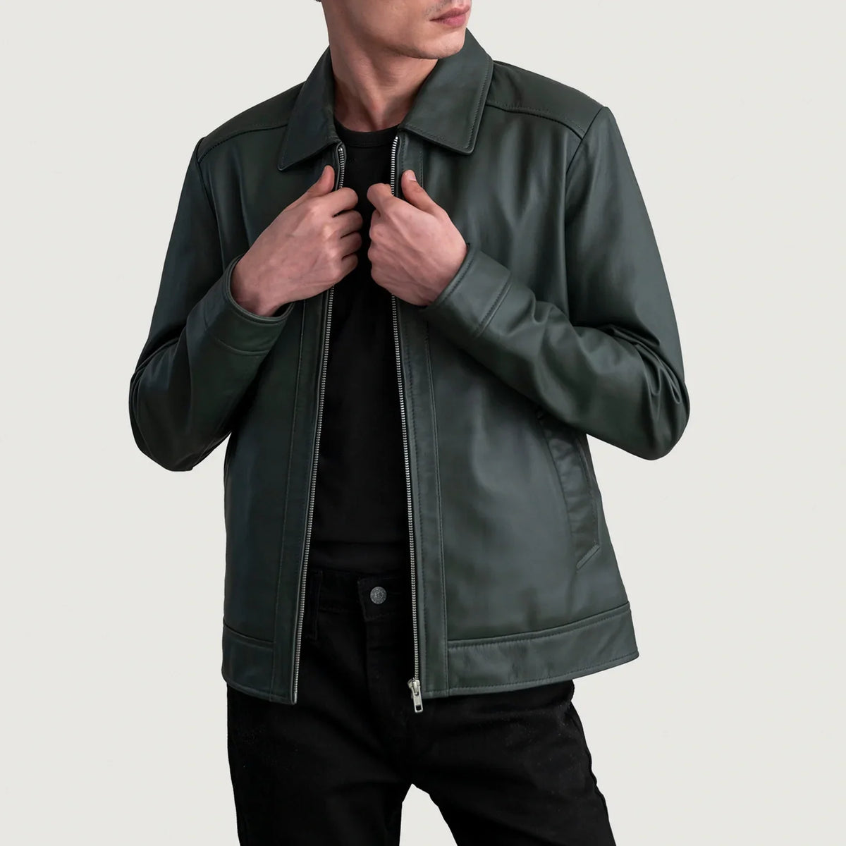 Inferno Leather Brown Jacket – Vista prodotto alternativa 1