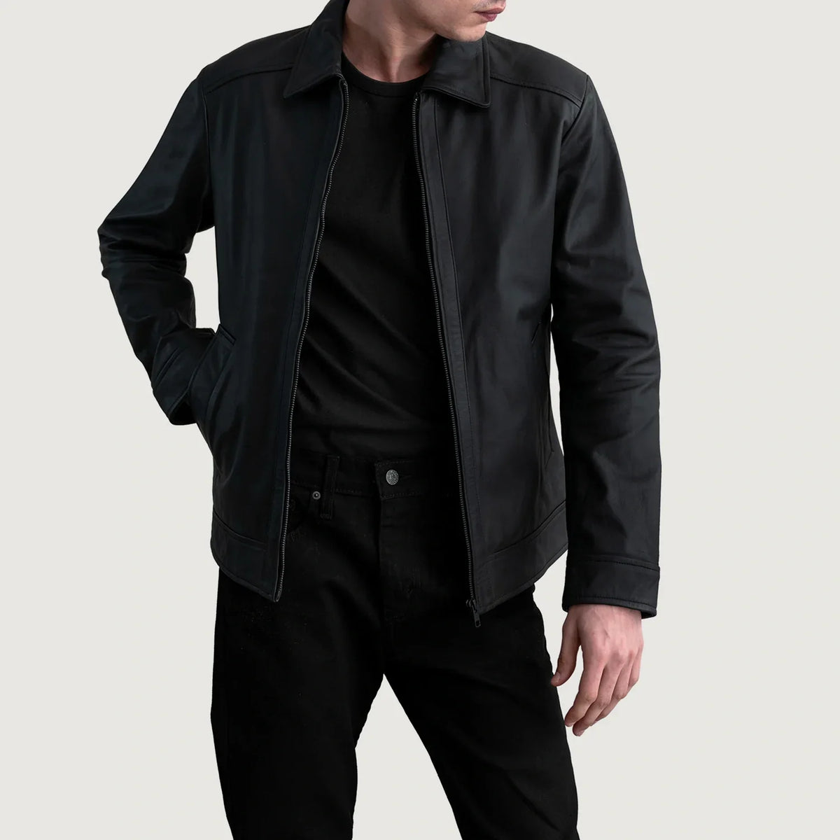 Inferno Leather Brown Jacket – Vista prodotto alternativa 1