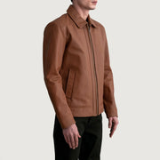 Inferno Leather Brown Jacket – Vista prodotto alternativa 2