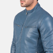 Ionic Giacca Biker in Pelle da Uomo – Vista prodotto alternativa 6