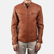 Ionic Giacca Biker in Pelle da Uomo – Vista prodotto alternativa 3