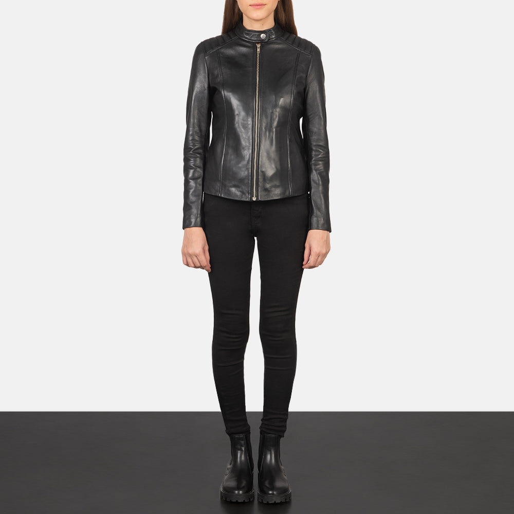 
Kelsee Giacca Biker in Pelle da Donna – alternate product view 4