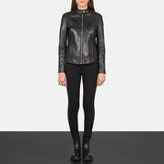 
Kelsee Giacca Biker in Pelle da Donna – alternate product view 4