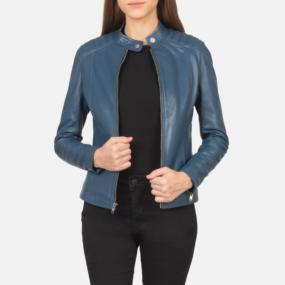 
Kelsee Giacca Biker in Pelle da Donna – alternate product view 1