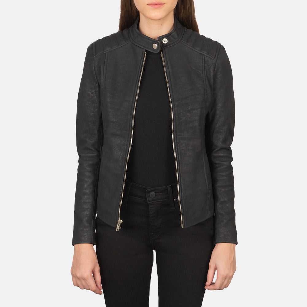 
Kelsee Giacca Biker in Pelle da Donna – alternate product view 1