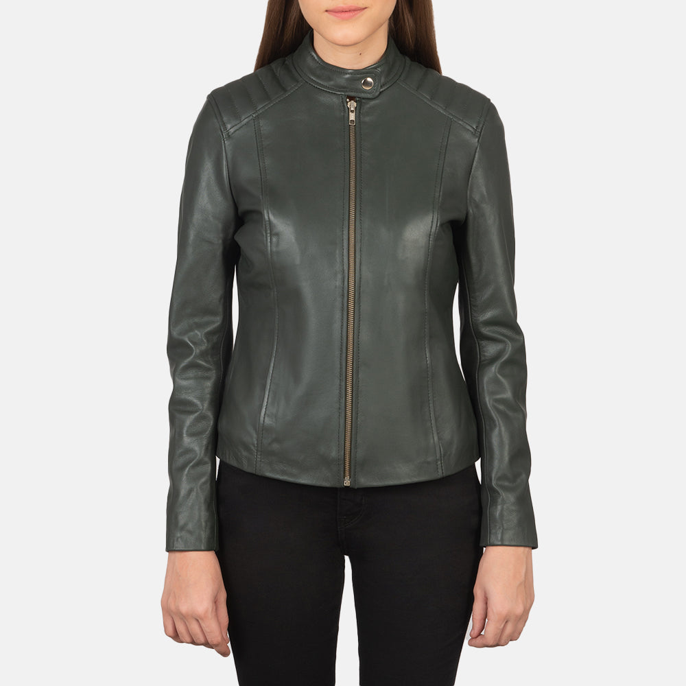 
Kelsee Giacca Biker in Pelle da Donna – alternate product view 4