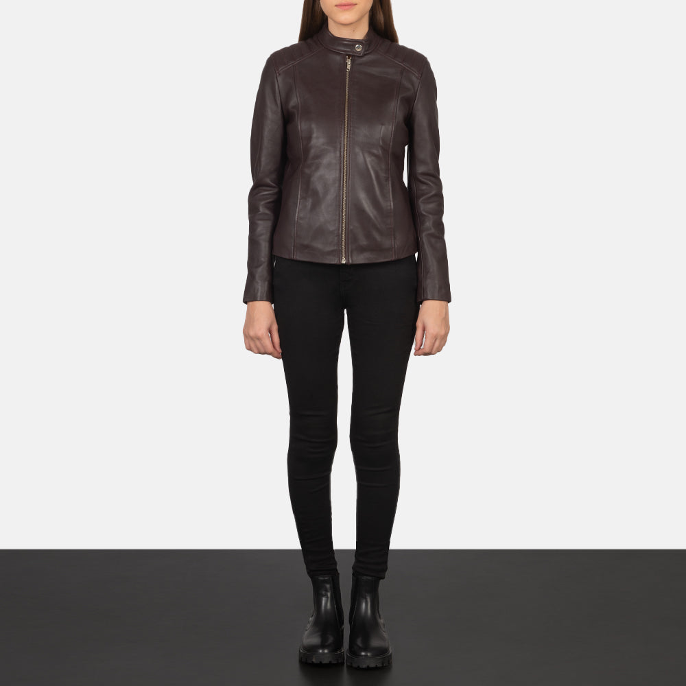
Kelsee Giacca Biker in Pelle da Donna – alternate product view 3