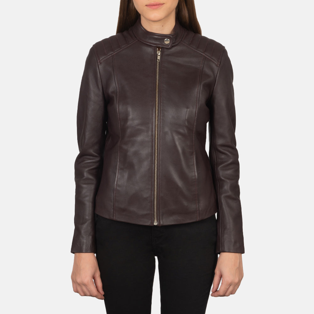 
Kelsee Giacca Biker in Pelle da Donna – alternate product view 4