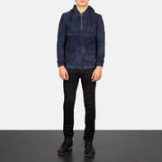 Kenton Hooded Giacca in Pelle da Uomo – Vista prodotto alternativa 3