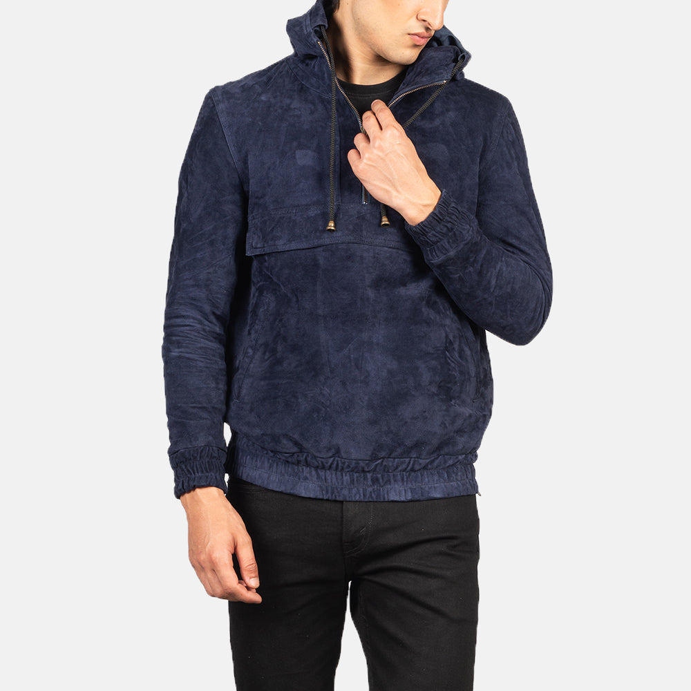 Kenton Hooded Giacca in Pelle da Uomo – Vista prodotto alternativa 4