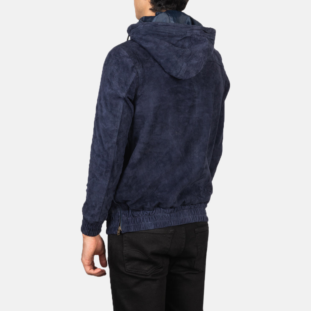 Kenton Hooded Giacca in Pelle da Uomo – Vista prodotto alternativa 5