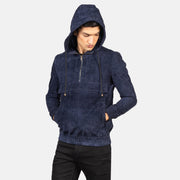 Kenton Hooded Giacca in Pelle da Uomo – Vista prodotto alternativa 6