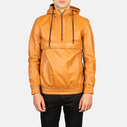 Kenton Hooded Giacca in Pelle da Uomo – Vista prodotto alternativa 1