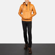 Kenton Hooded Giacca in Pelle da Uomo – Vista prodotto alternativa 3