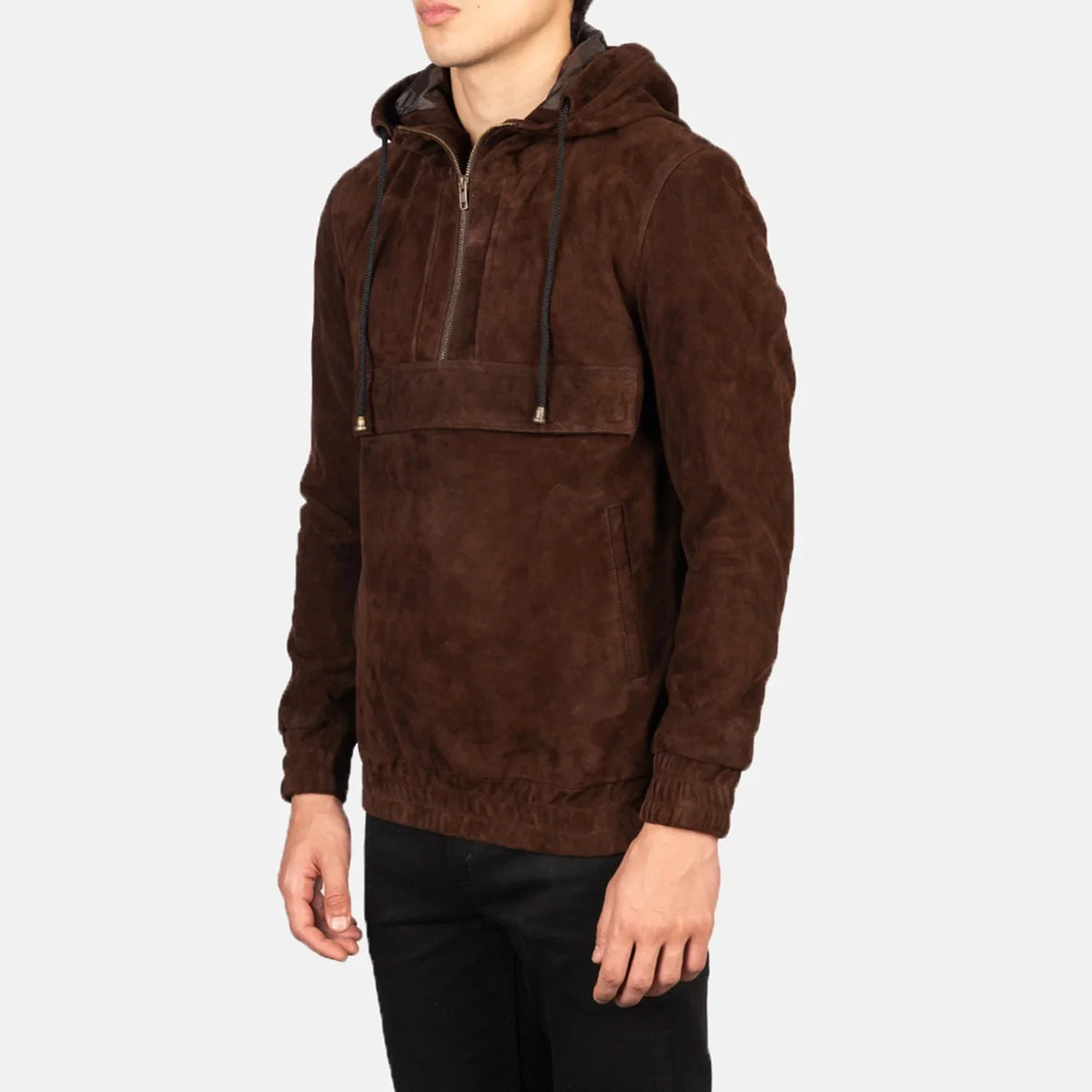 Kenton Hooded Giacca in Pelle da Uomo – Vista prodotto alternativa 2