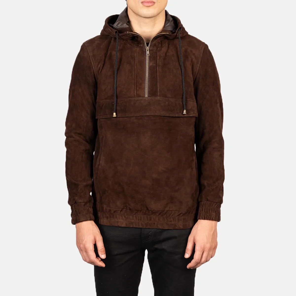 Kenton Hooded Giacca in Pelle da Uomo – Vista prodotto alternativa 4