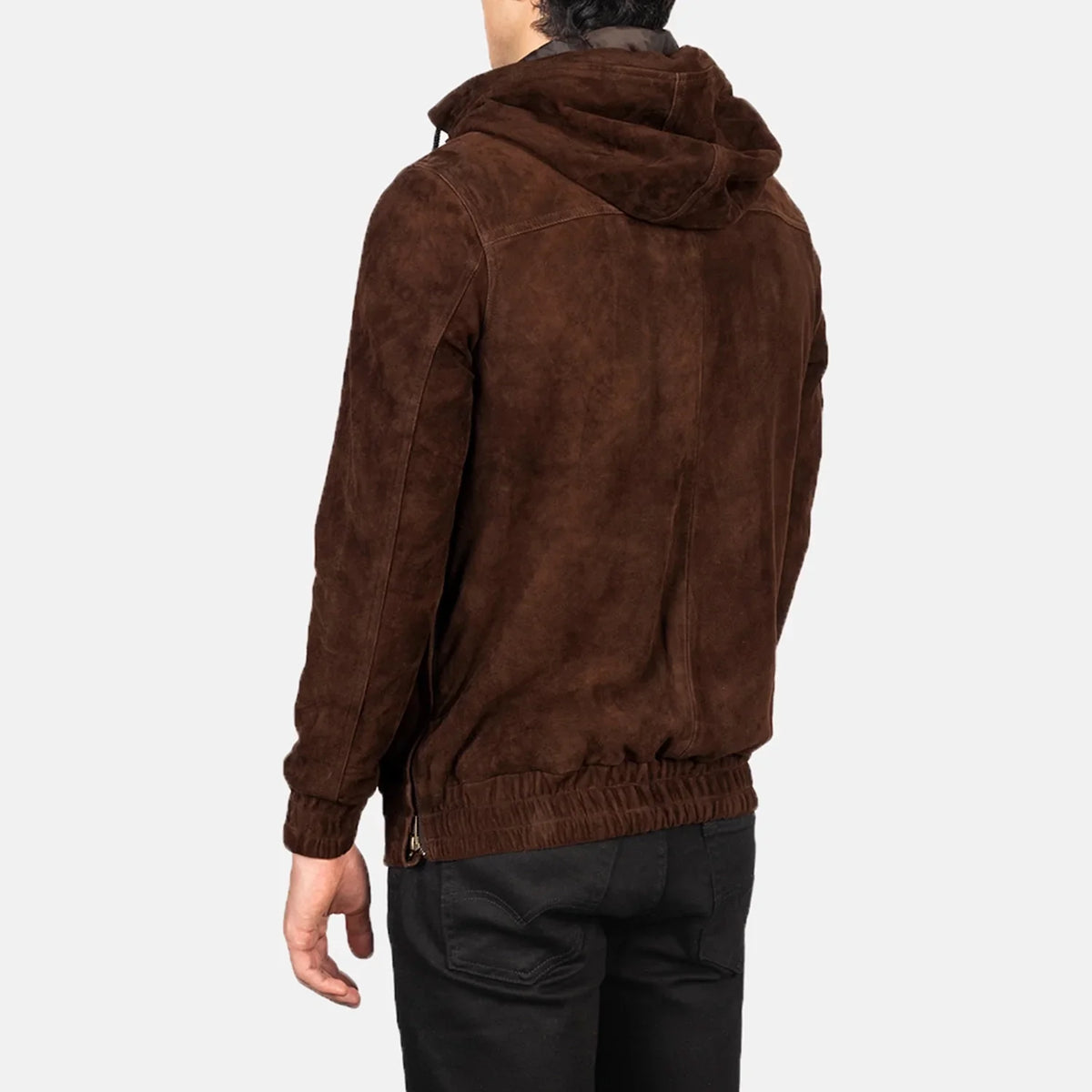 Kenton Hooded Giacca in Pelle da Uomo – Vista prodotto alternativa 5