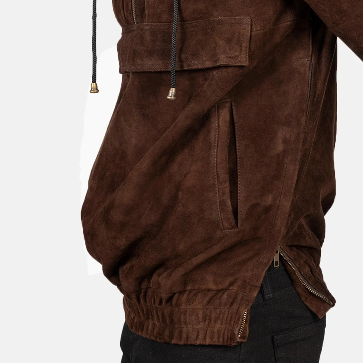 Kenton Hooded Giacca in Pelle da Uomo – Vista prodotto alternativa 6