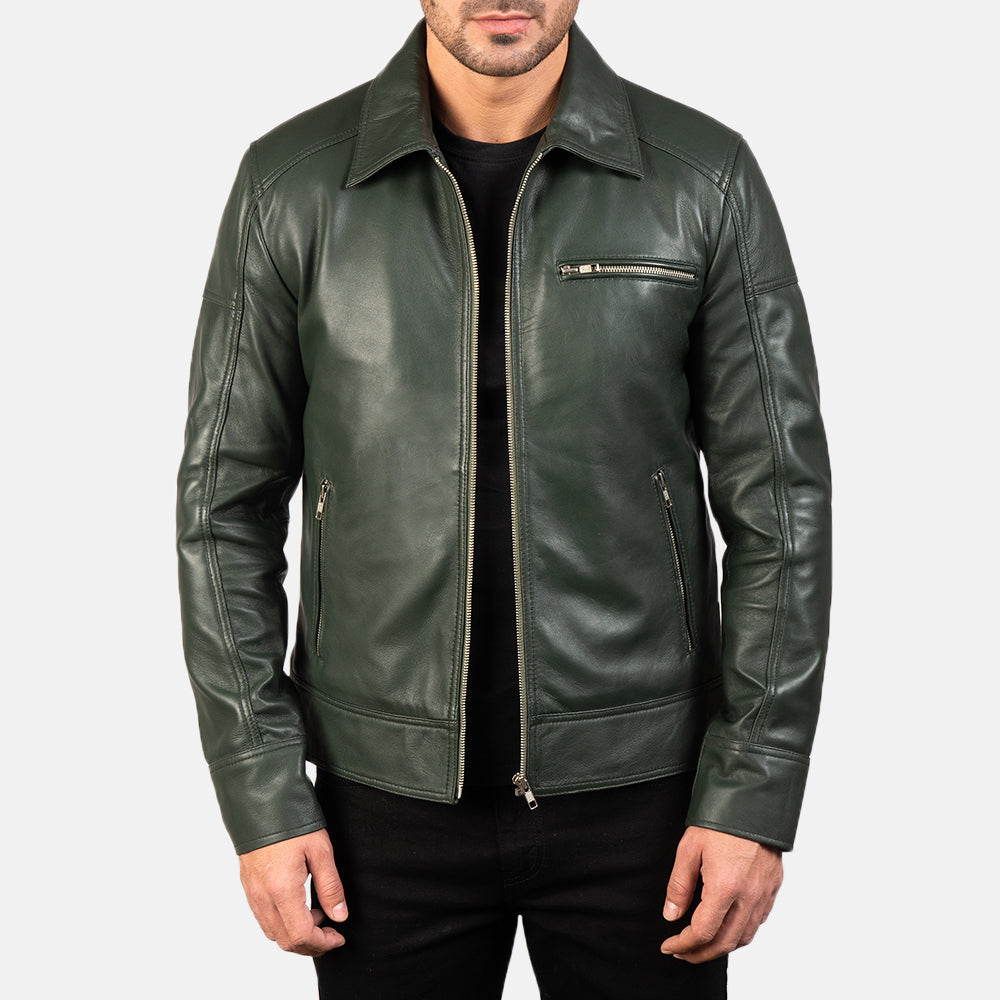 
Lavendard Giacca Biker in Pelle da Uomo – alternate product view 1