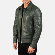 
Lavendard Giacca Biker in Pelle da Uomo – alternate product view 2