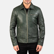 
Lavendard Giacca Biker in Pelle da Uomo – alternate product view 3