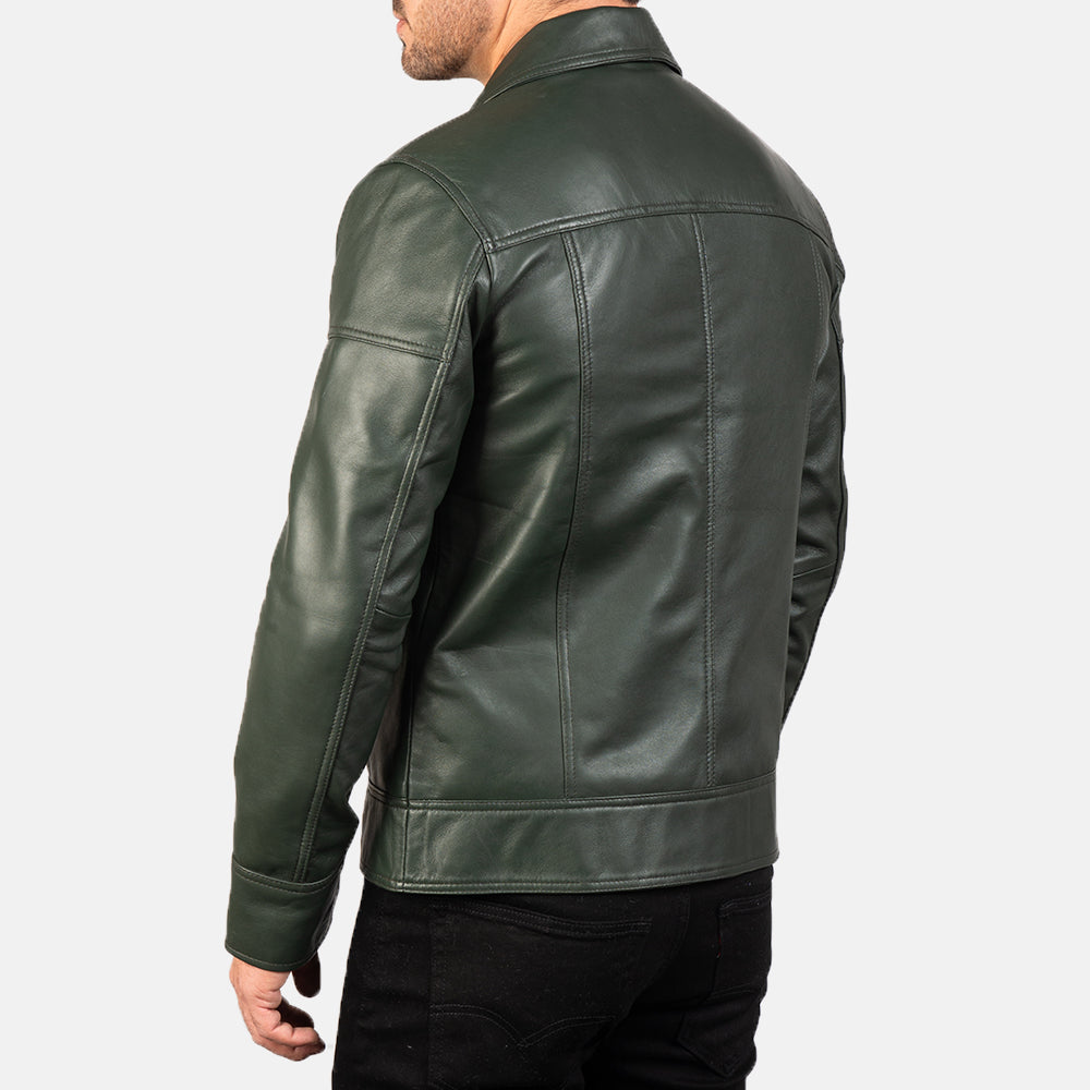 
Lavendard Giacca Biker in Pelle da Uomo – alternate product view 6