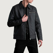 
Lavendard Giacca Biker in Pelle da Uomo – alternate product view 1