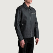 
Lavendard Giacca Biker in Pelle da Uomo – alternate product view 2